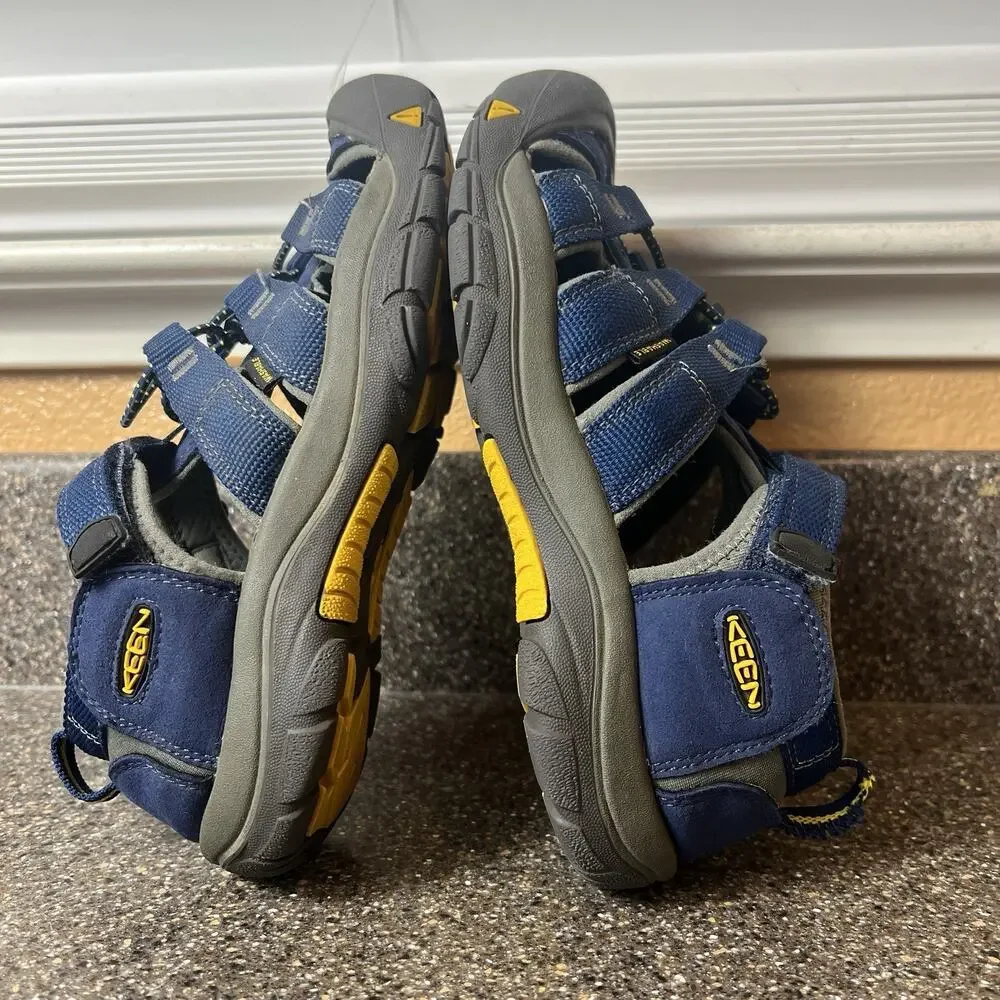 Keen Newport H2 Sandals Kids Size 4 Summer Comfort Outdoor Navy Blue Waterproof